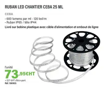 Quéguiner CEBA Ruban led chantier ceba offre