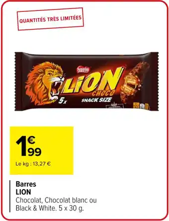 Carrefour LION Barres offre
