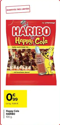 Carrefour HARIBO Happy Cola offre