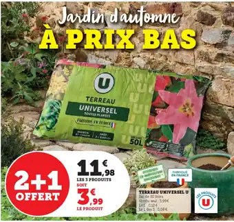 Super U U Terreau universel offre