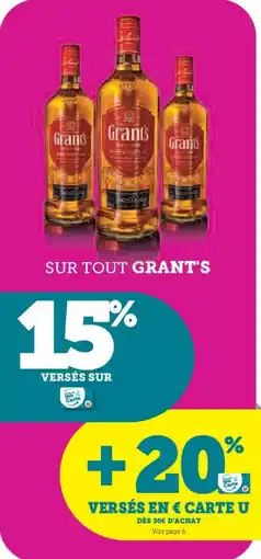 Super U GRANT'S Sur tout offre