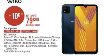 Géant Casino Wiko smartphone offre