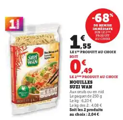 Super U SUZI WAN Nouilles offre