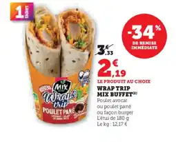Super U MIX Buffet Wrap trip offre