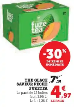 Super U FUZETEA The glace saveur peche offre