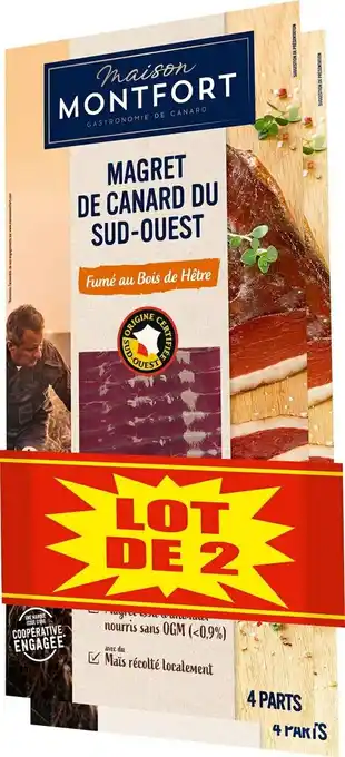 Match Maison montfort magret de canard fumé offre