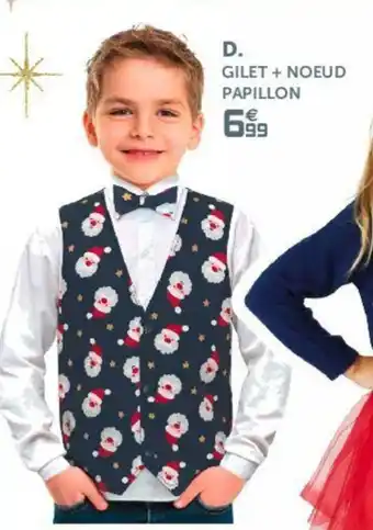 Gifi Gilet + noeud papillon offre