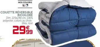 Gifi Couette réversible bicolore offre