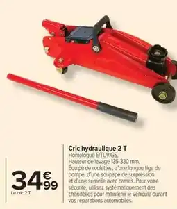 Carrefour Drive Cric hydraulique 2 t offre