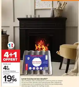 Carrefour Drive Lot de 5 bouches de bois densifié offre