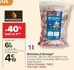 Carrefour Drive Woodstock - bûchettes d'allumage offre