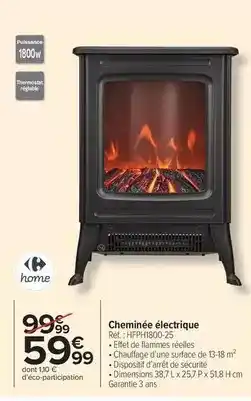 Carrefour Drive Carrefour - cheminée électrique offre