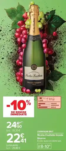 Carrefour Brut - champagne offre