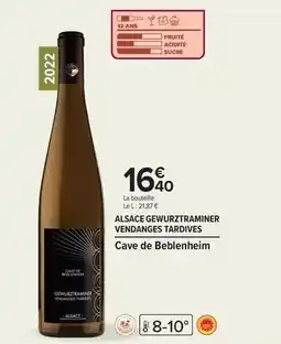 Carrefour Gewurztraminer - cave de beblenheim offre