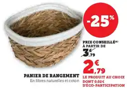 Super U Panier de rangement offre