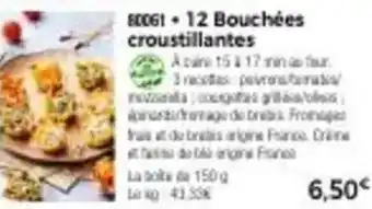 Thiriet 12 bouchées croustillantes offre