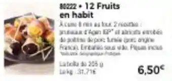 Thiriet 12 fruits en habit offre