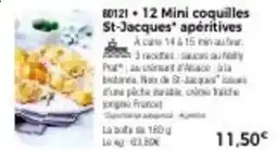 Thiriet 12 mini coquilles st-jacques apéritives offre