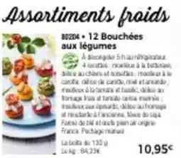 Thiriet 12 bouchées aux légumes offre