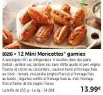 Thiriet 12 Mini Moricettes garnies offre