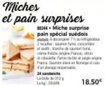 Thiriet Miche surprise pain special suédois offre