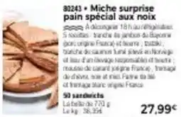 Thiriet Miche surprise pain special aux noix offre