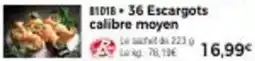 Thiriet 6 escargots calibre moyen offre
