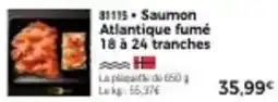 Thiriet Saumon atlantique fumé 18 à 24 tranches offre