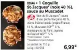 Thiriet 1 coquille st-jacques (noix 40 %), sauce au muscadet offre