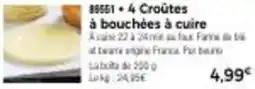 Thiriet 4 croûtes à bouchées à cuire offre