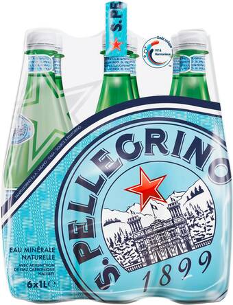 San pellegrino eau minérale naturelle gazeuse