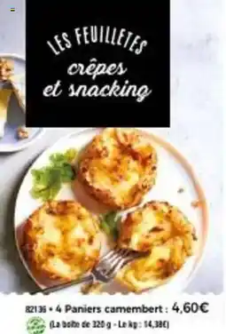 Thiriet 4 paniers camembert offre