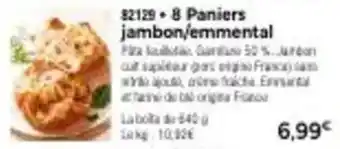 Thiriet 8 paniers jambon/emmental offre