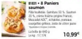Thiriet 8 paniers saumon offre