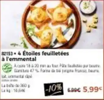 Thiriet 4 etoiles feuilletées a l'emmental offre