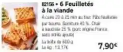 Thiriet 6 feuilletés à la viande offre