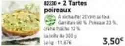 Thiriet 2 tartes poireaux offre