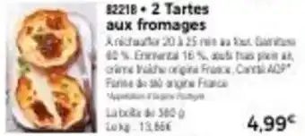 Thiriet 2 tartes aux fromages offre