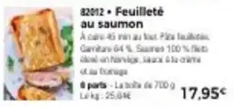 Thiriet Feuillete au saumon offre
