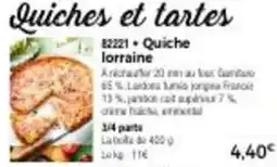 Thiriet Quiches lorraine offre