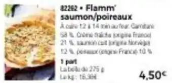 Thiriet flamm saumon/poireaux offre