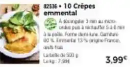 Thiriet 10 Crêpes emmental offre