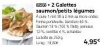 Thiriet 2 galettes saumon/petits légumes offre