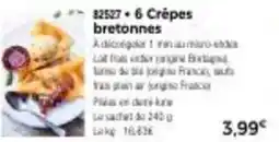 Thiriet 6 crêpes bretonnes offre