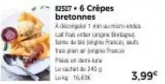 Thiriet 6 crêpes bretonnes offre