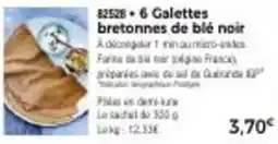 Thiriet 6 galettes bretonnes de blé noir offre