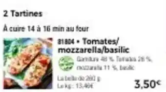 Thiriet Tomates/ mozzarella/basilic offre