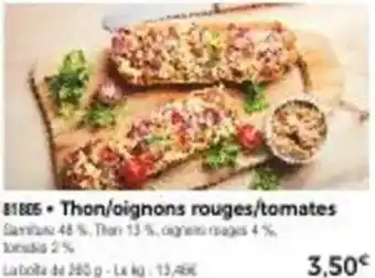 Thiriet Thon/oignons rouges/tomates offre