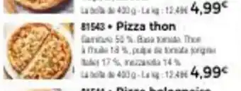 Thiriet Pizza thon offre