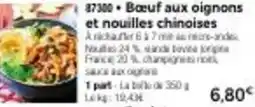 Thiriet Boeuf aux oignons et nouilles chinoises offre